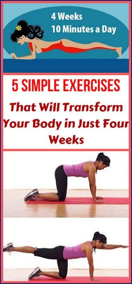 5 Simple Exercises That Will Transform Your Body In Just Four Weeks