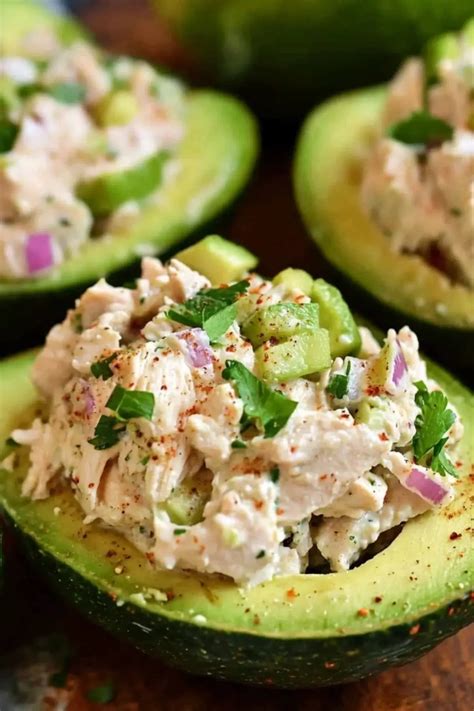 Chicken Salad Stuffed Avocado